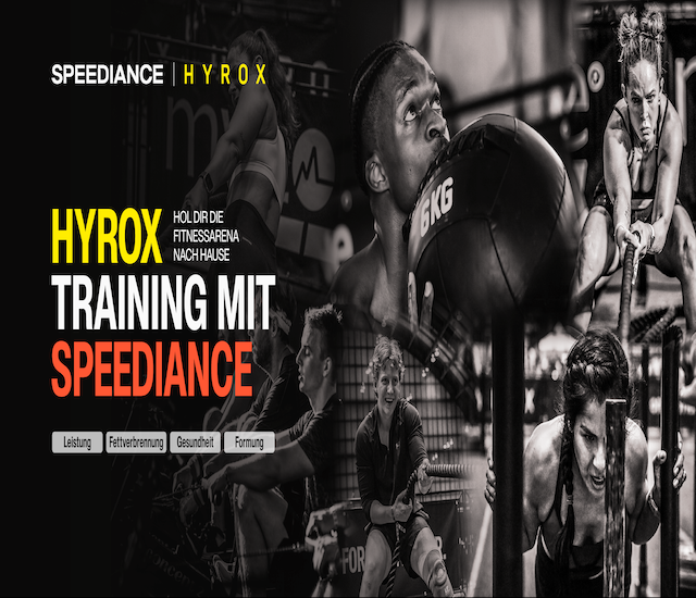 Speediance kooperiert mit HYROX, um ein exklusives Training zu Ihnen nach Hause zu bringen
