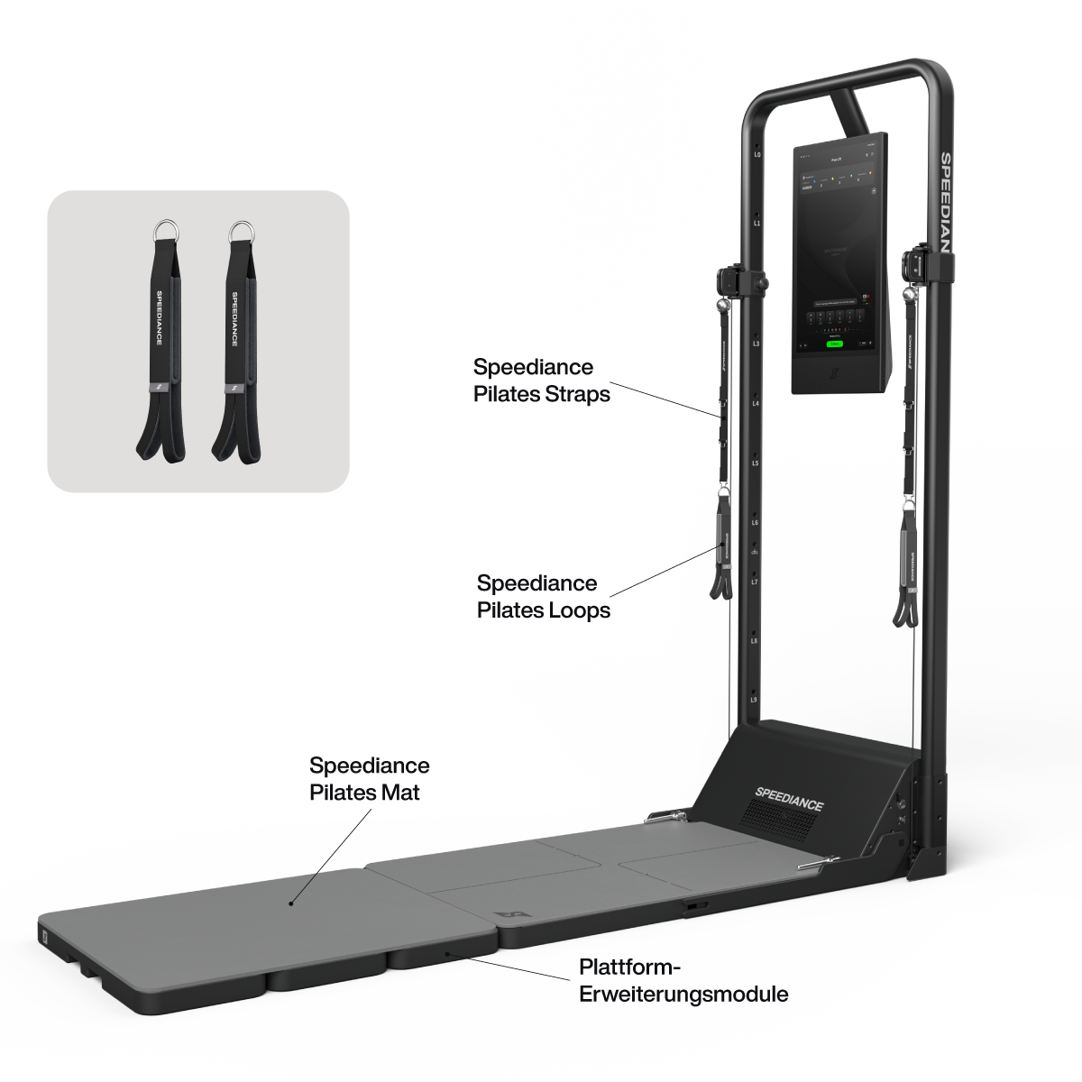 Im Speediance Pilates Set enthaltene Artikel